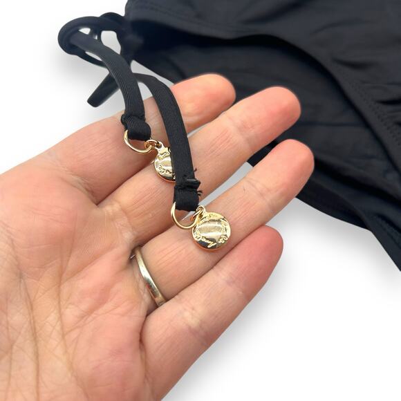 NEW Anne Cole Striped Bikini Set Size XS D Cup Ruched Swim Suit Halter NWT - Picture 11 of 14